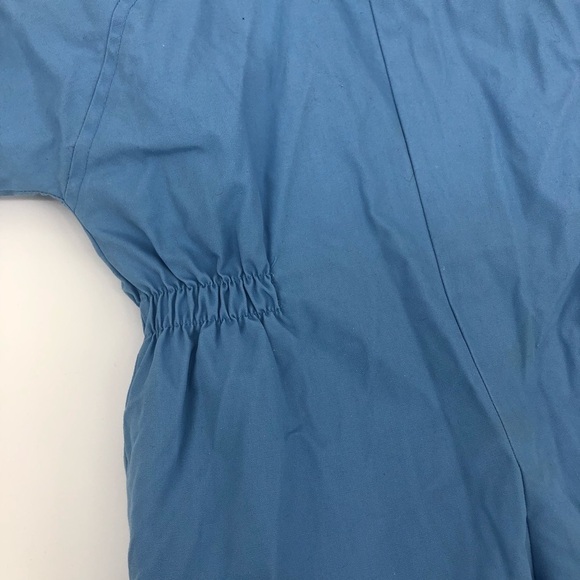 VINTAGE Kids & More Blue with White Faux Fur Trim Kids Ski Snowsuit One Piece - Picture 11 of 12